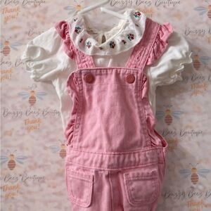 Zara onesie 9-12m Old Navy Pink Kids Overalls 6-12